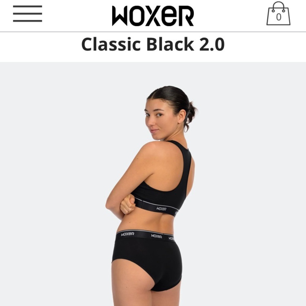 NWT Woxer Classic- 3 x briefs- black with black waistband